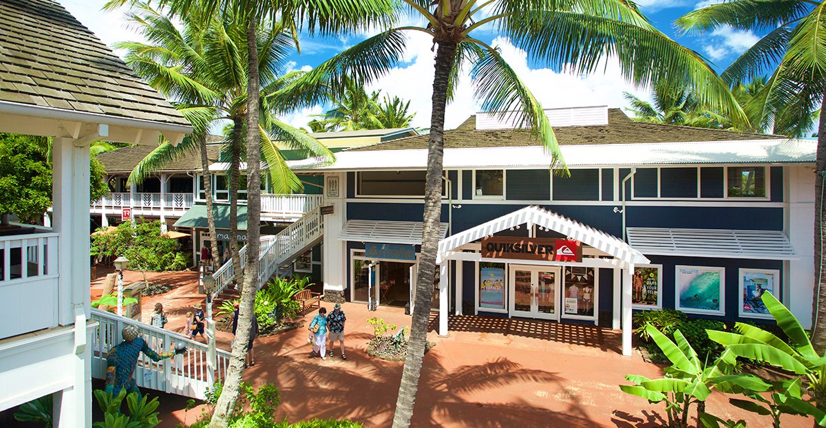 Upscale architecture and experience at the Shops at Kukuiula